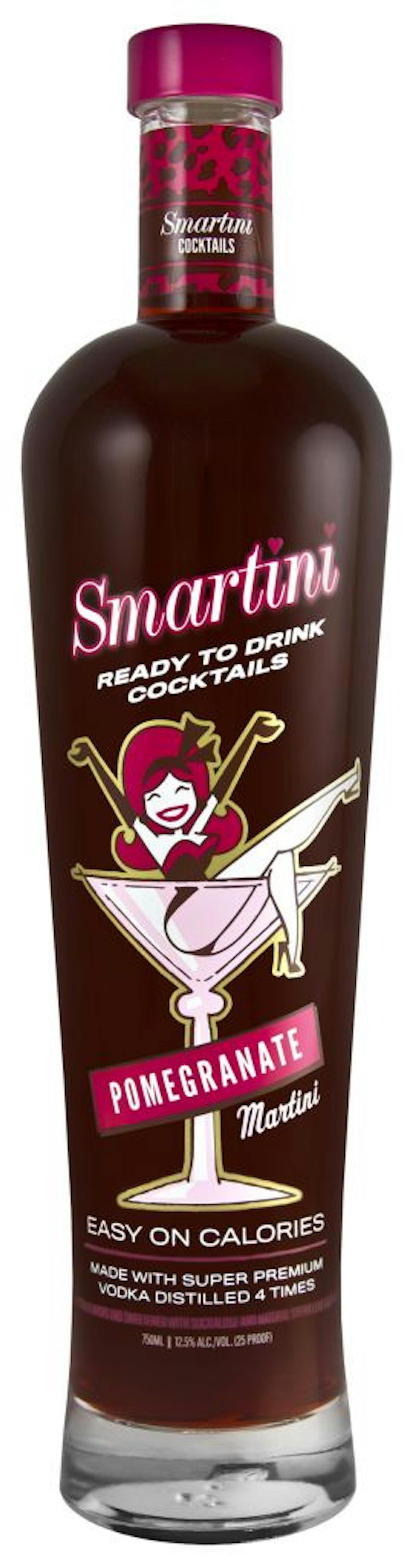 Pomegranate is one of two flavors of Smartini available. The other? Margarita.