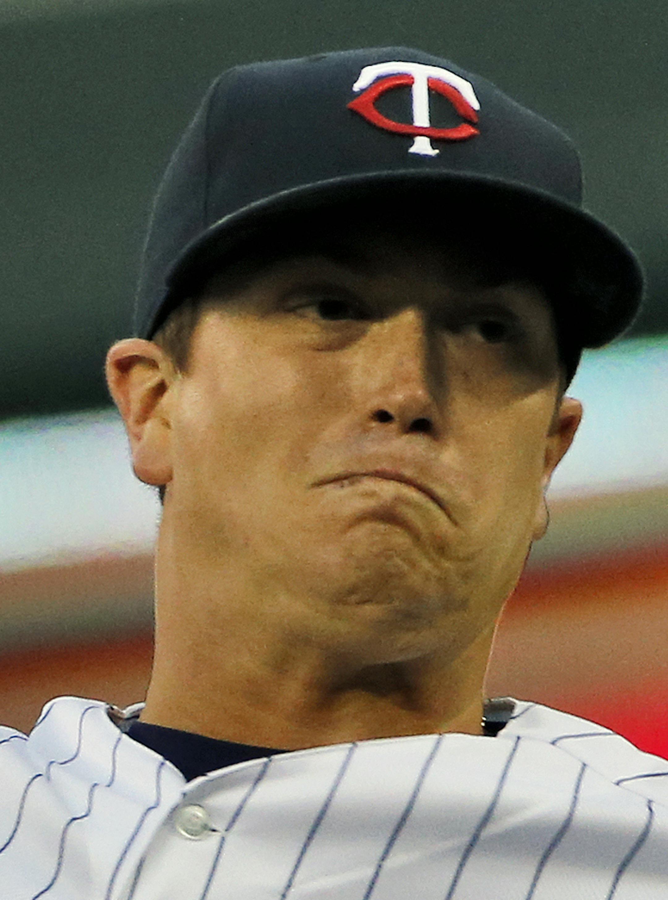 Twins starting pitcher Kyle Gibson. ] Twins vs. Kansas City. (MARLIN LEVISON/STARTRIBUNE(mlevison@startribune.com) ORG XMIT: MIN1404112106581805