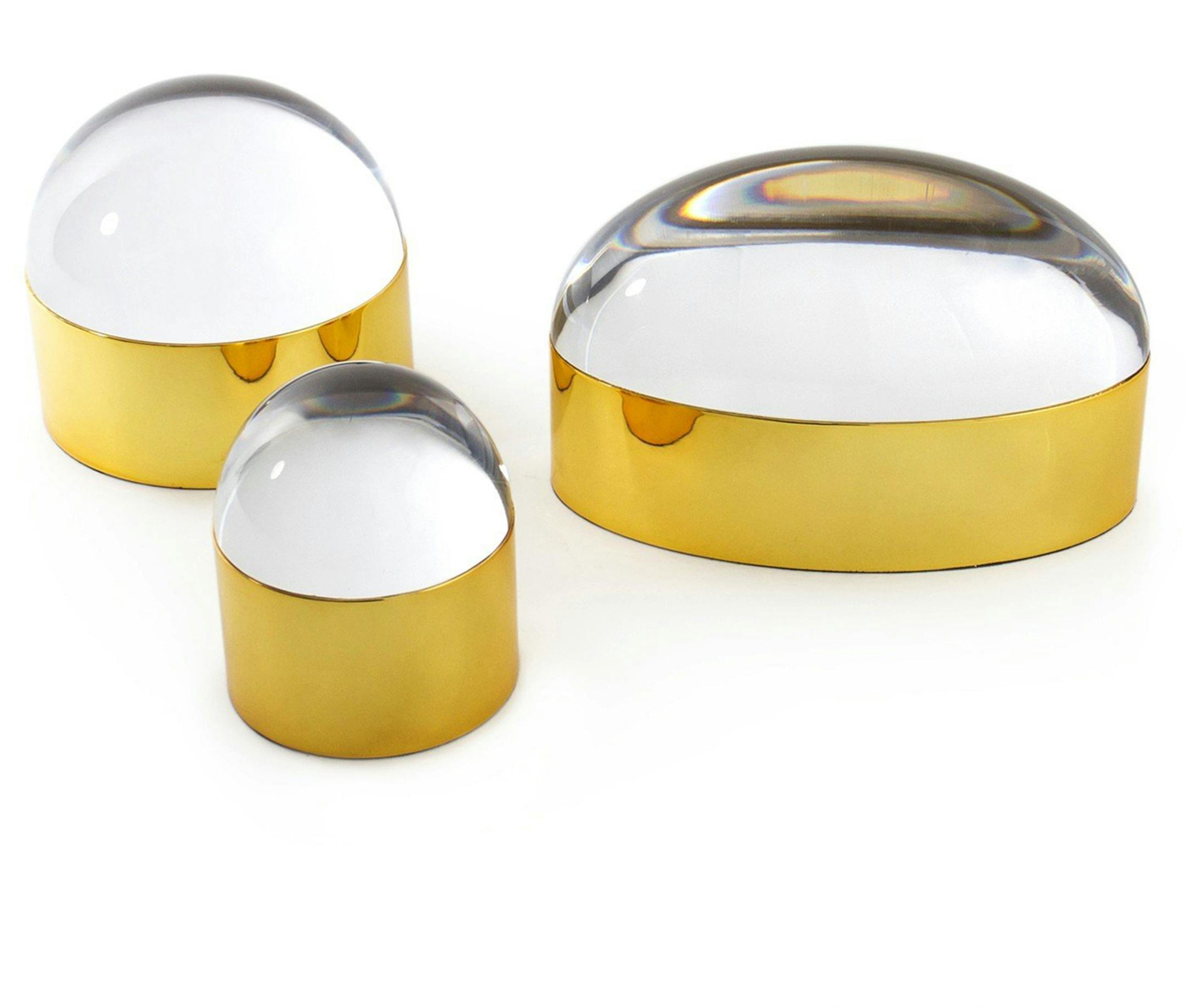 His Globo Boxes are one of Adler's own favorite gifts for friends. "If you don't have gold finishes throughout your house, you're not living," he says. From $198 at Jonathan Adler. (Photo courtesy Jonathan Adler/TNS) ORG XMIT: 1161573