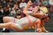 Gophers star Gable Steveson wrestled in his final home meet Feb. 11, defeating Ohio State’s Tate Orndorff at Maturi Pavilion.