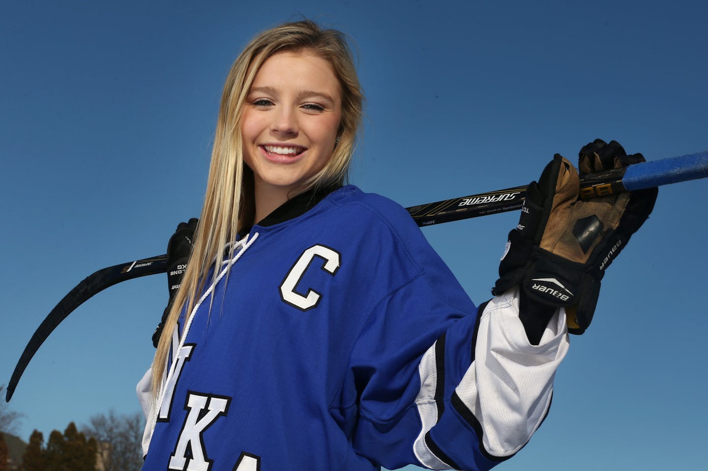 Minnetonka's Presley Norby was named Ms. Hockey on Sunday.