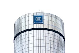 FILE - A General Motors logo is seen on a building, April 24, 2024, in Detroit. GM will pay nearly $146 million in penalties to the federal government