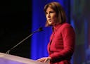 Minnesota Attorney General Lori Swanson addressed the Minnesota DFL Party Convention after she was endorsed for re-election in May.