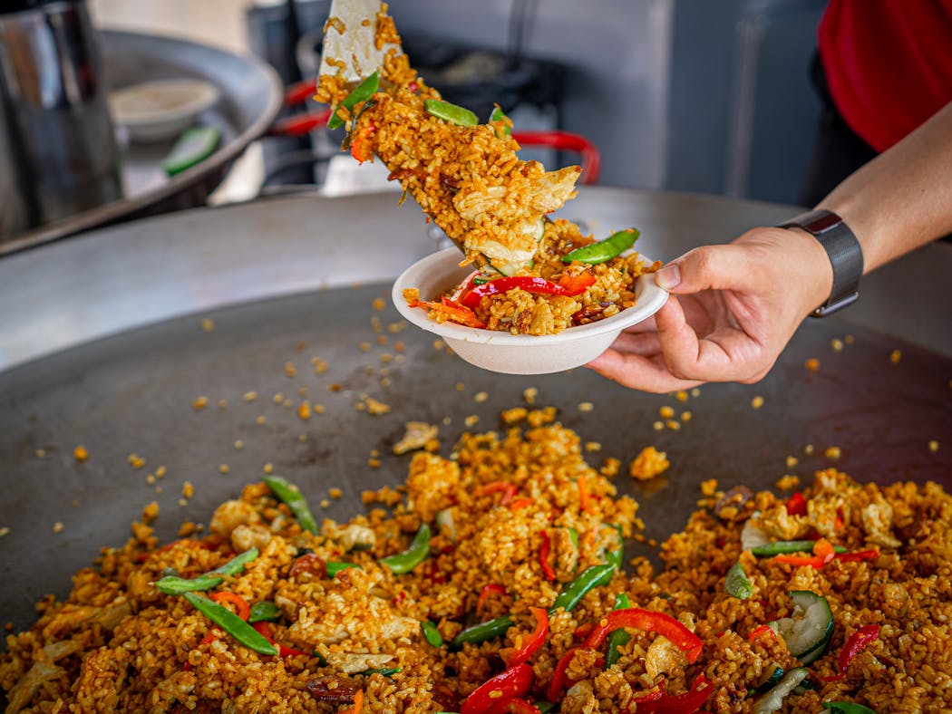 Chicken and Chorizo Paella from Paella Depot.