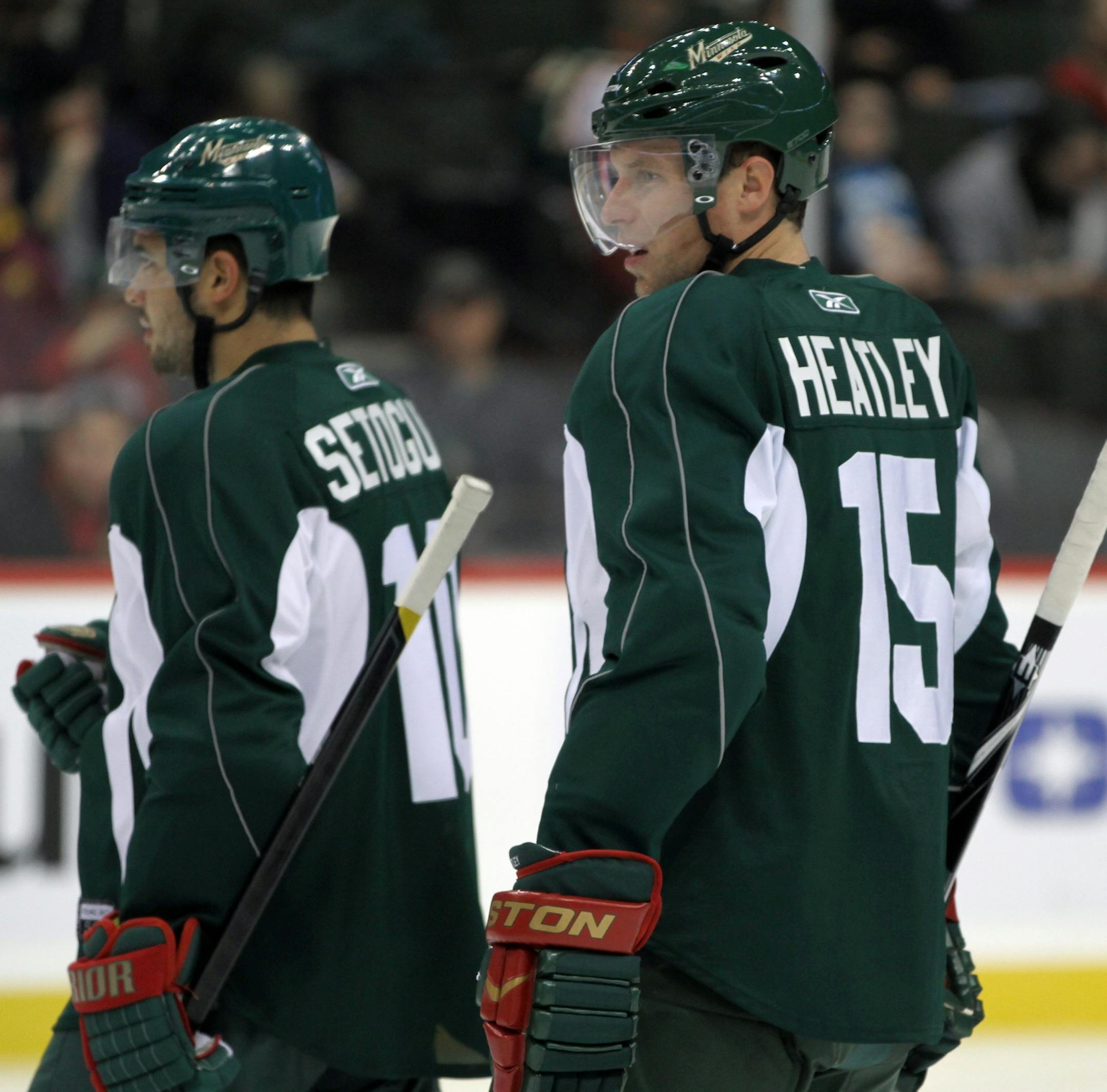 Devin Setoguchi and Dany Heatley