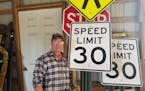 Greg Anderson bought and put up eight traffic control signs, but Princeton Township officials removed them.