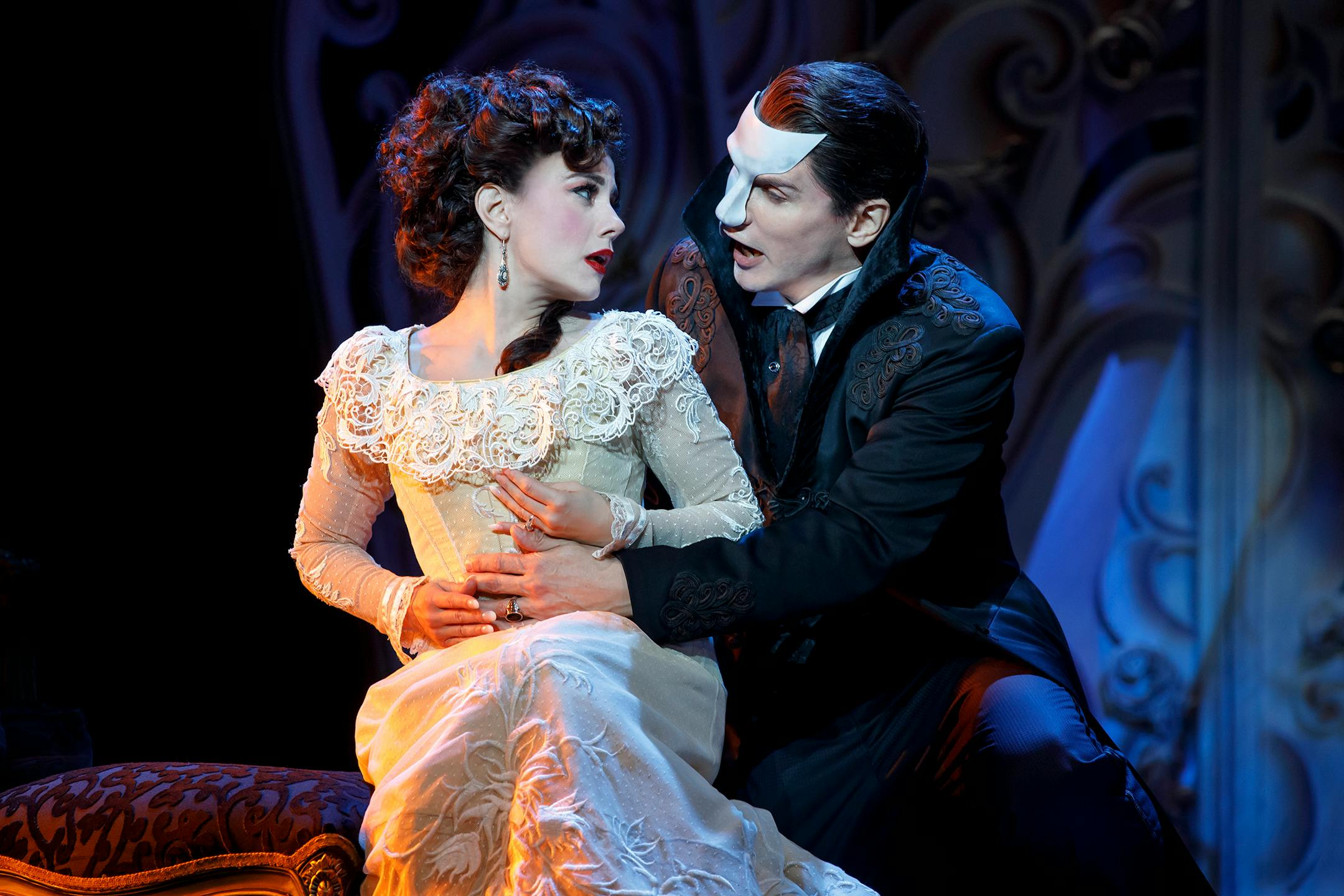 Meghan Picerno ("Christine Daaé") and Gardar Thor Cortes ("The Phantom") star in "Love Never Dies."