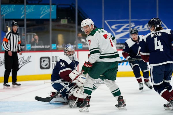 Wild center Nico Sturm, during a game earlier this month.