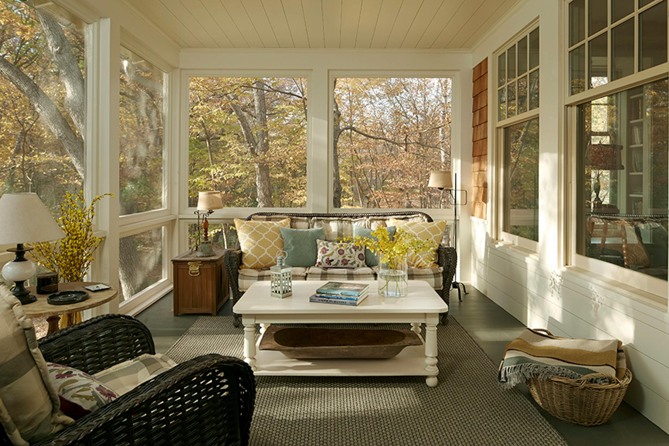 Deephaven Colonial. A Colonial-style home was reinvented with a two-story addition, by Albertsson Hansen Architecture.