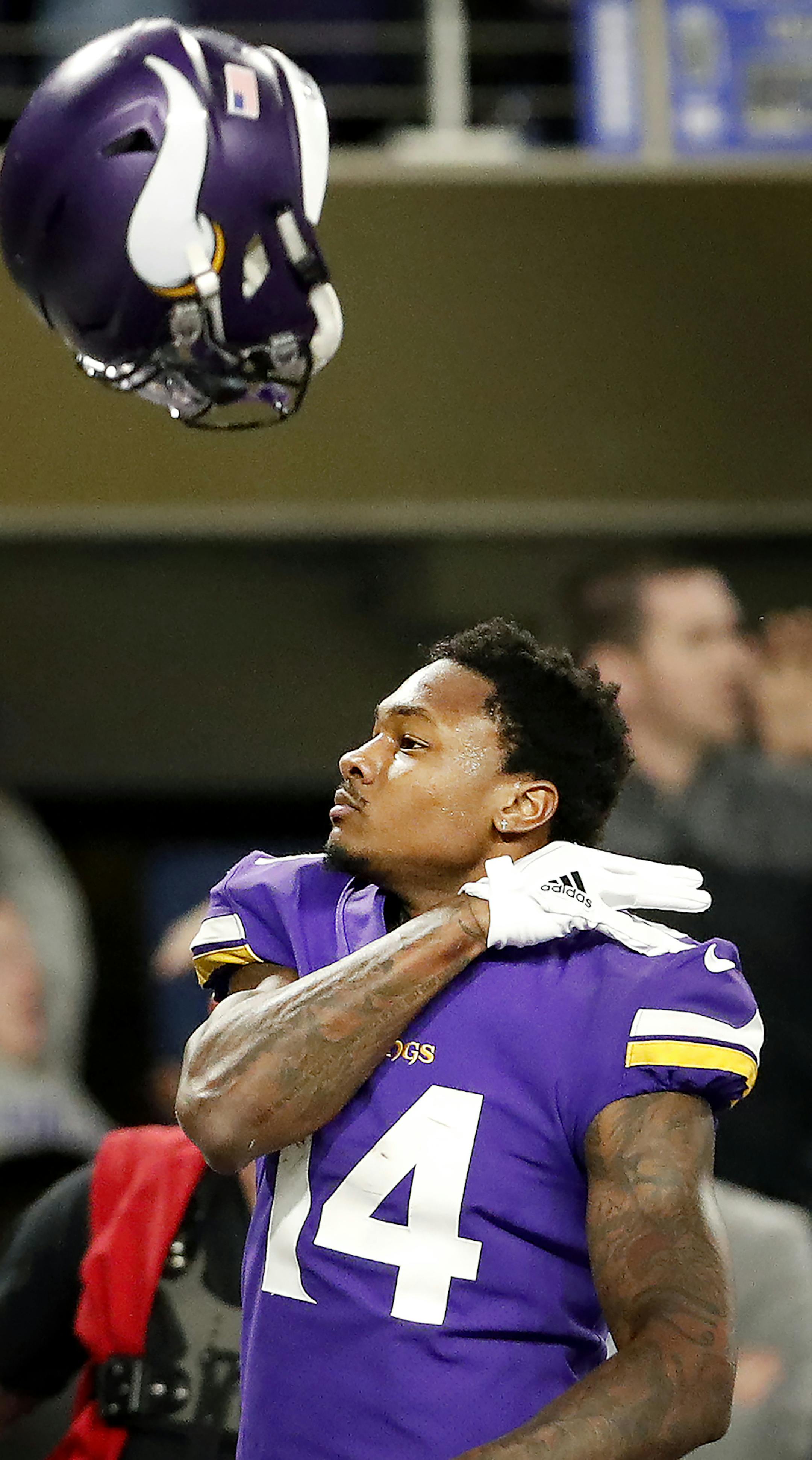 Vikings receiver Stefon Diggs scored a 61-yard touchdown to win the game. Minnesota beat New Orleans by a final score of 29-24. ] CARLOS GONZALEZ ï cgonzalez@startribune.com - Minneapolis, MN - January 14 2018, US Bank Stadium, NFL, NFC Divisional Playoff, Minnesota Vikings vs. New Orleans Saints