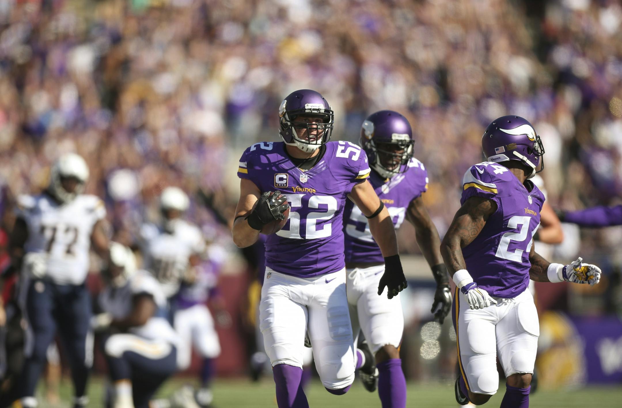 Vikings outside linebacker Chad Greenway