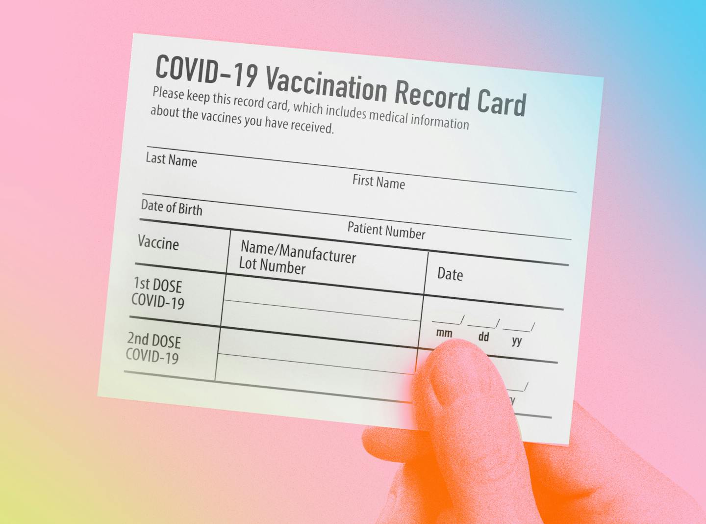 How to carry and display your vaccine card