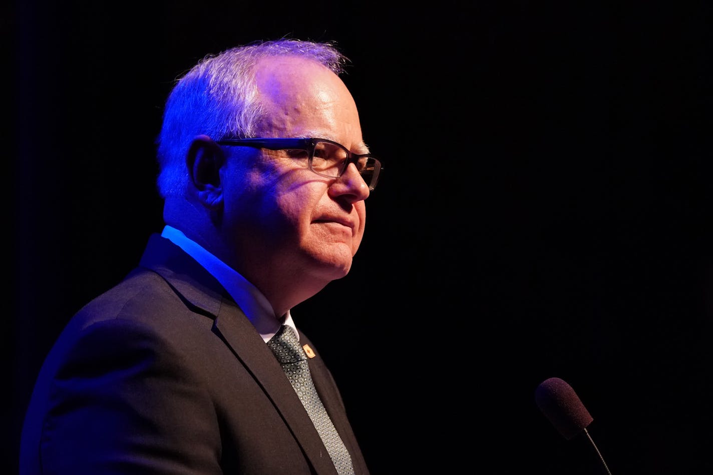 Minnesota Gov. Tim Walz said Tuesday that state and federal officials "need to stay in the lane of the facts" as they deal with the threat of election interference ahead of the 2020 election.