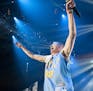 Prof plays at the Rhymesayers 20th anniversary celebration at Target Center on Friday, Dec. 4, 2015. Photo by Leslie Plesser, Special to the Star Trib