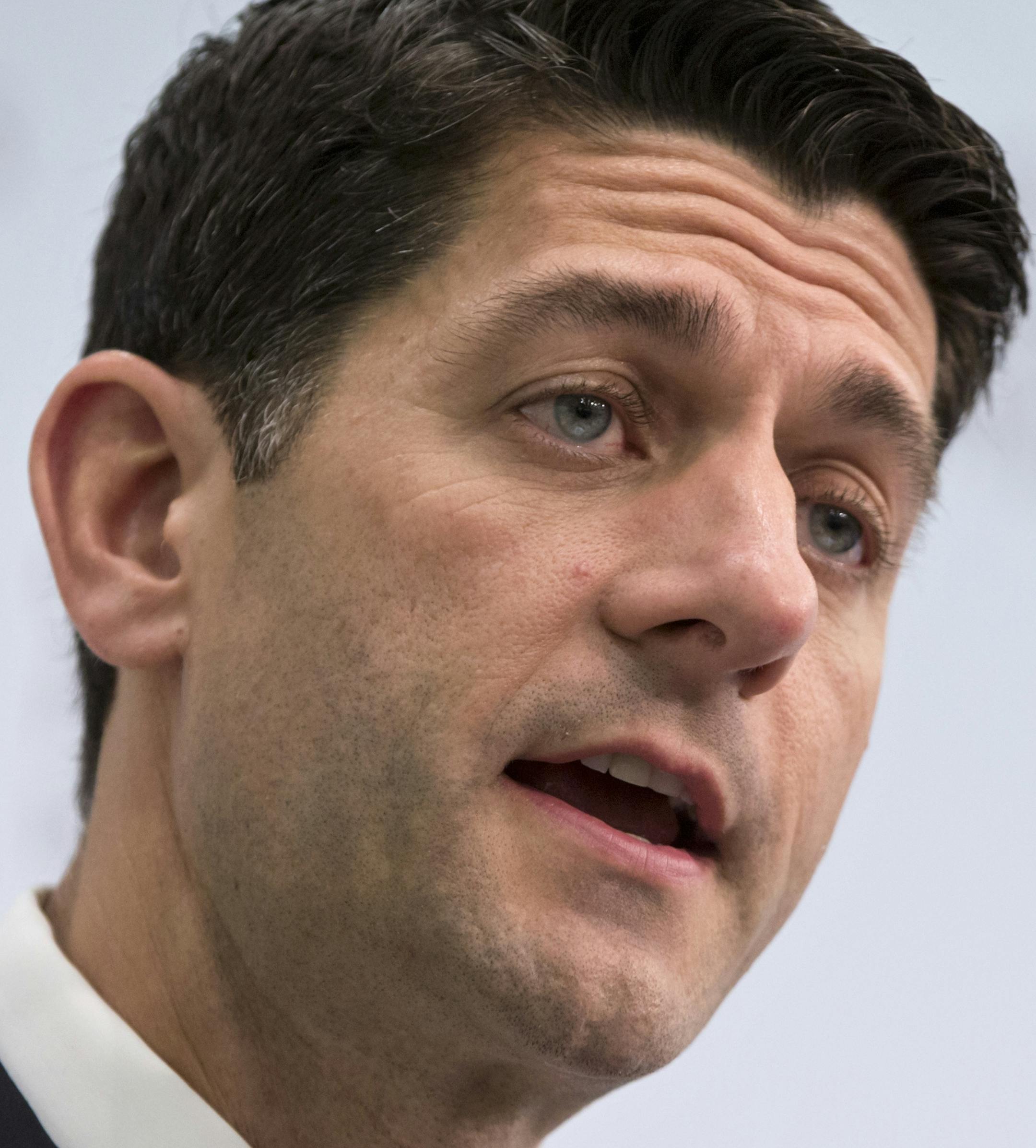 House Speaker Paul Ryan of Wis. speaks at the Council on Foreign Relations in Washington, Thursday, June 9, 2016, to unveil the national security plank of the Republican agenda and discuss recommendations from their Congressional National Security Task Force. (AP Photo/J. Scott Applewhite)
