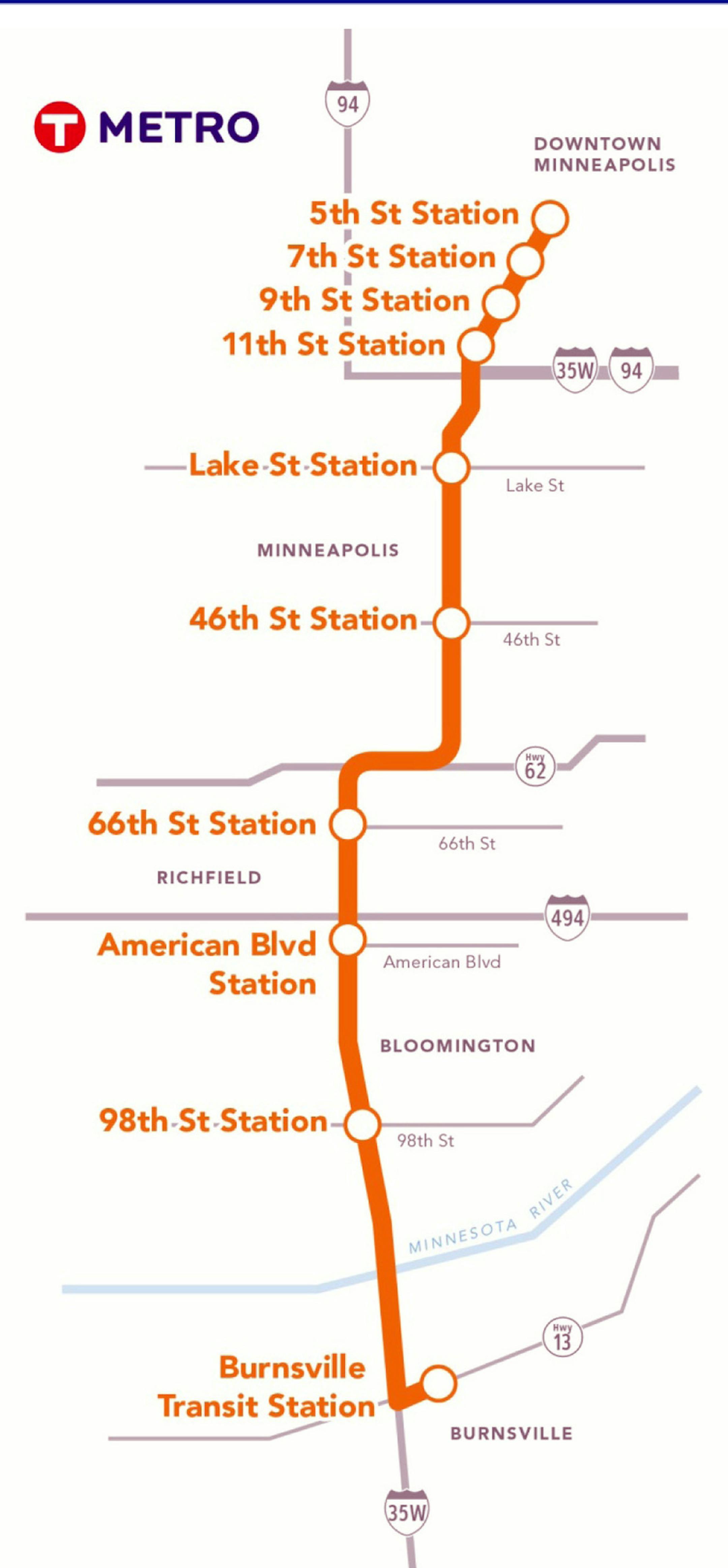 proposed Orange line map - story on impact to southtown shopping center