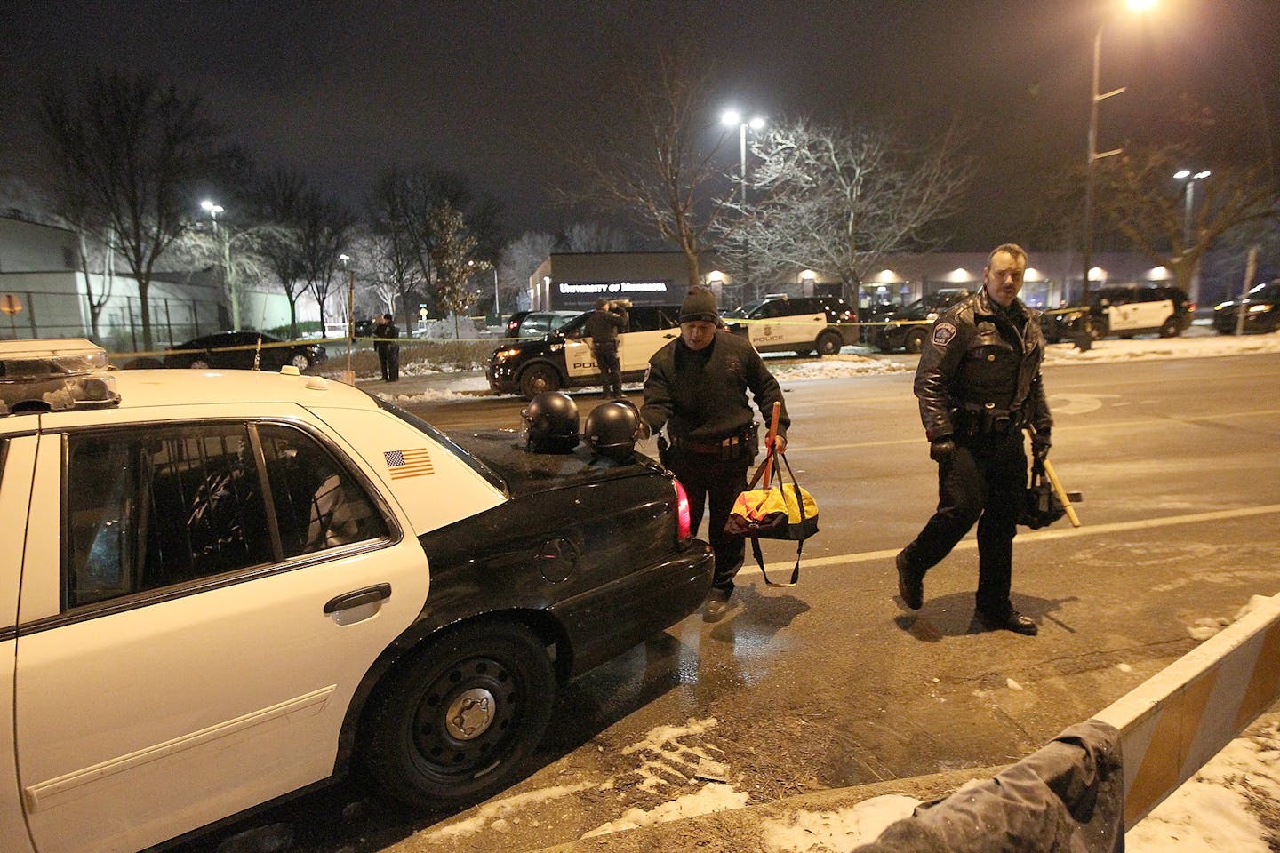 Minneapolis Police made their way around the 4th Precinct after they cleared the protesters and their encampment early Thursday.