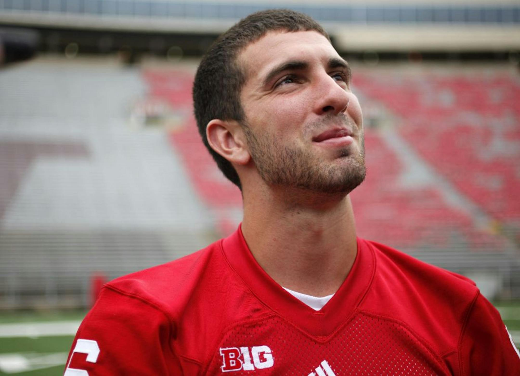 Wisconsin Badgers quarterback Danny O'Brien photographed during media day at Camp Randall Stadium in Madison, Wis., Sunday, Aug. 12, 2012. M.P. King-Wisconsin State Journal
