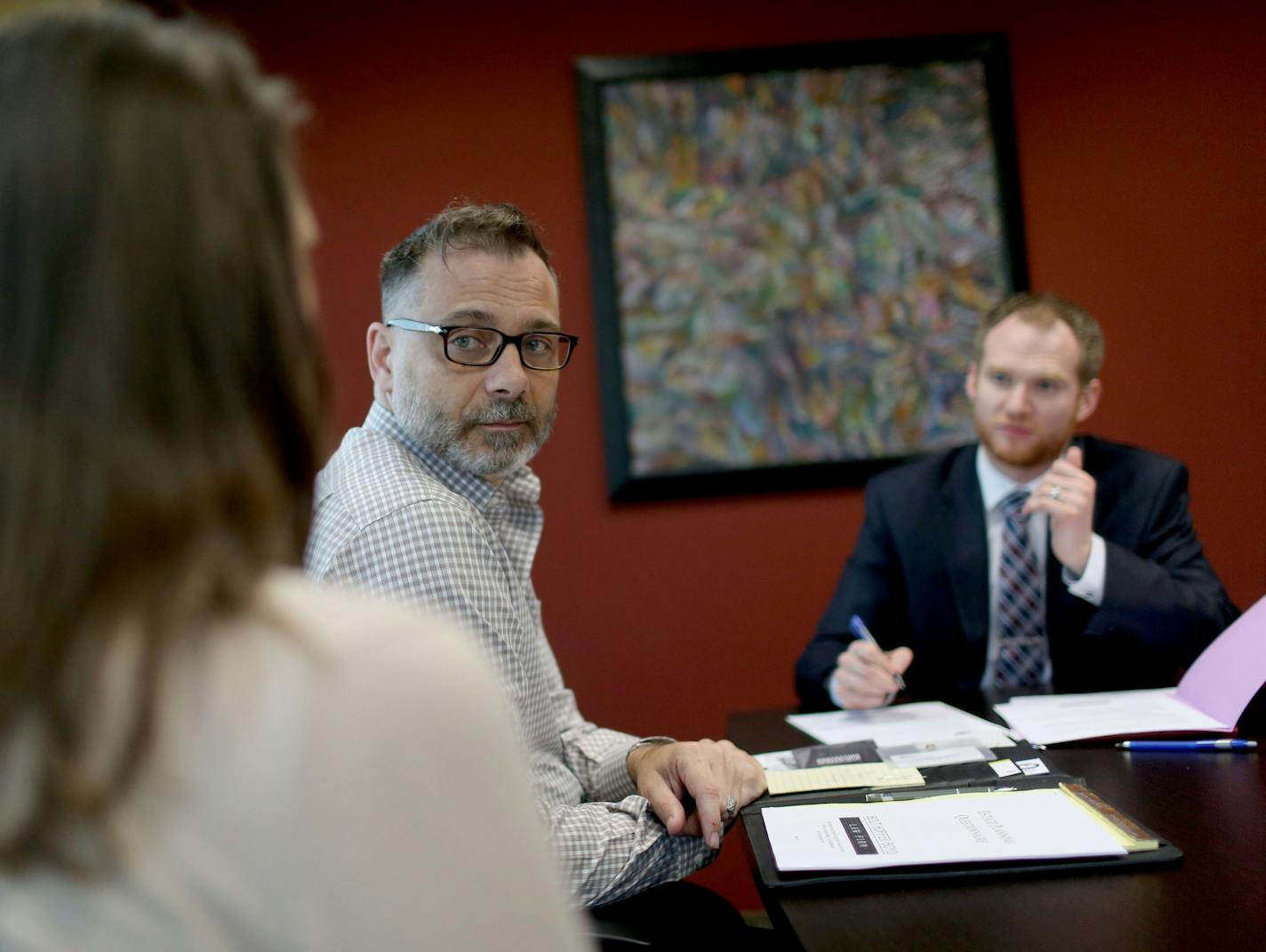 Attorney Steve Helseth, right, of Bolt Hoffer Boyd law firm met with estate planning client Dennis Bakken of Blaine, middle, and his wife (who did not want to be pictured or identified) at the law office Thursday, May 5, 2016, in Anoka, MN.](DAVID JOLES/STARTRIBUNE)djoles@startribune.com If Prince, with a reported $300 million estate, didn't see the need for a will, what about us mere mortals? Do we really need a will? Could a handwritten note on a bar napkin prevent the state and feds from gett