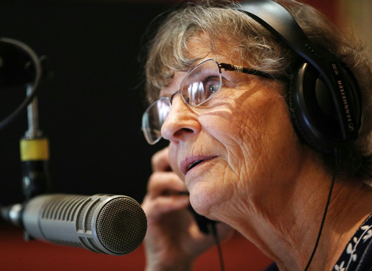 Volunteer Marnie McMillan co-hosted the morning show at WTIP. ] ANTHONY SOUFFLE &#xef; anthony.souffle@startribune.com Staff and volunteers at WTIP North Shore Community Radio worked in the station's studio Thursday, July 12, 2018 in Grand Marais, Minn. The little community radio station on the tip of Minnesota has turned into a small powerhouse in its 20 years. It just won an Edward R. Murrow award and has a significant following far beyond Northern Minnesota. People who vacation there fall in