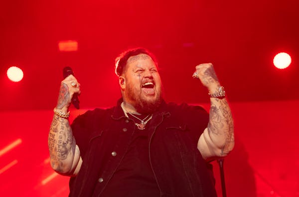 Jelly Roll, a rising country music star, performs Friday, July 07, 2023, at Mystic Lake Casino amphitheater in Prior Lake, Minn.