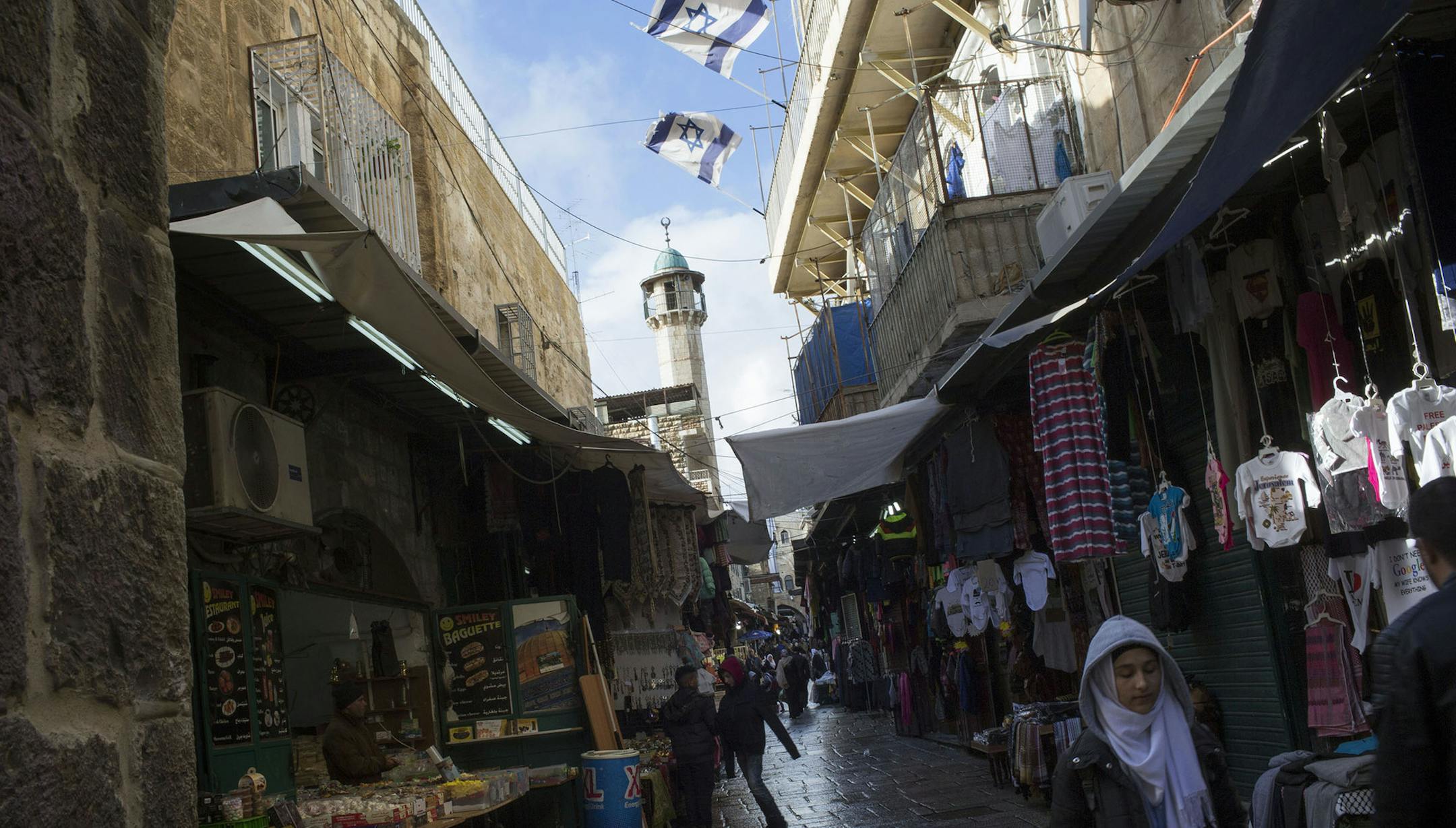 A Palestinian youth walks in the Old City of Jerusalem, Dec. 6, 2017. President Trump plans to name Jerusalem as the capital of Israel on Wednesday, upending nearly seven decades of American foreign policy. (Uriel Sinai/The New York Times) ORG XMIT: XNYT12