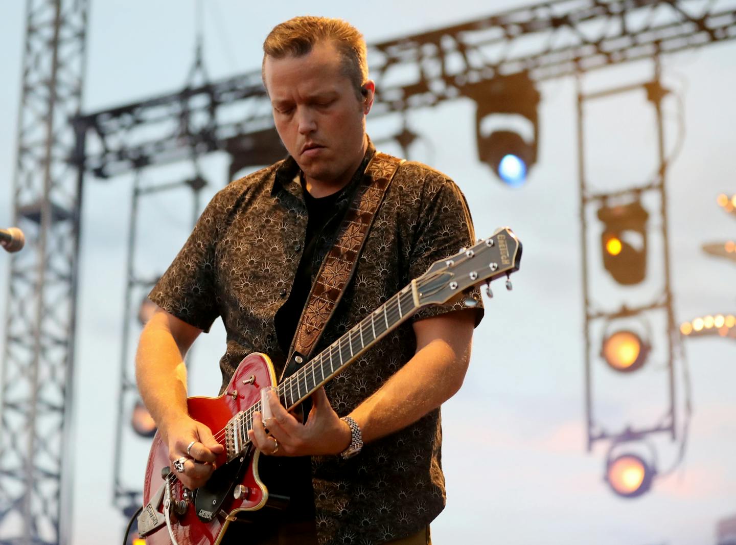 Jason Isbell performed at the Basilica Block Party at the Basilica of St. Mary Friday, July 6, 2018, in Minneapolis, MN.