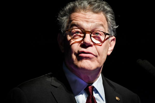 Sen. Al Franken speaks to friends and supporters on December 28, 2017, in Minneapolis, his first public appearance in Minnesota since announcing he wa