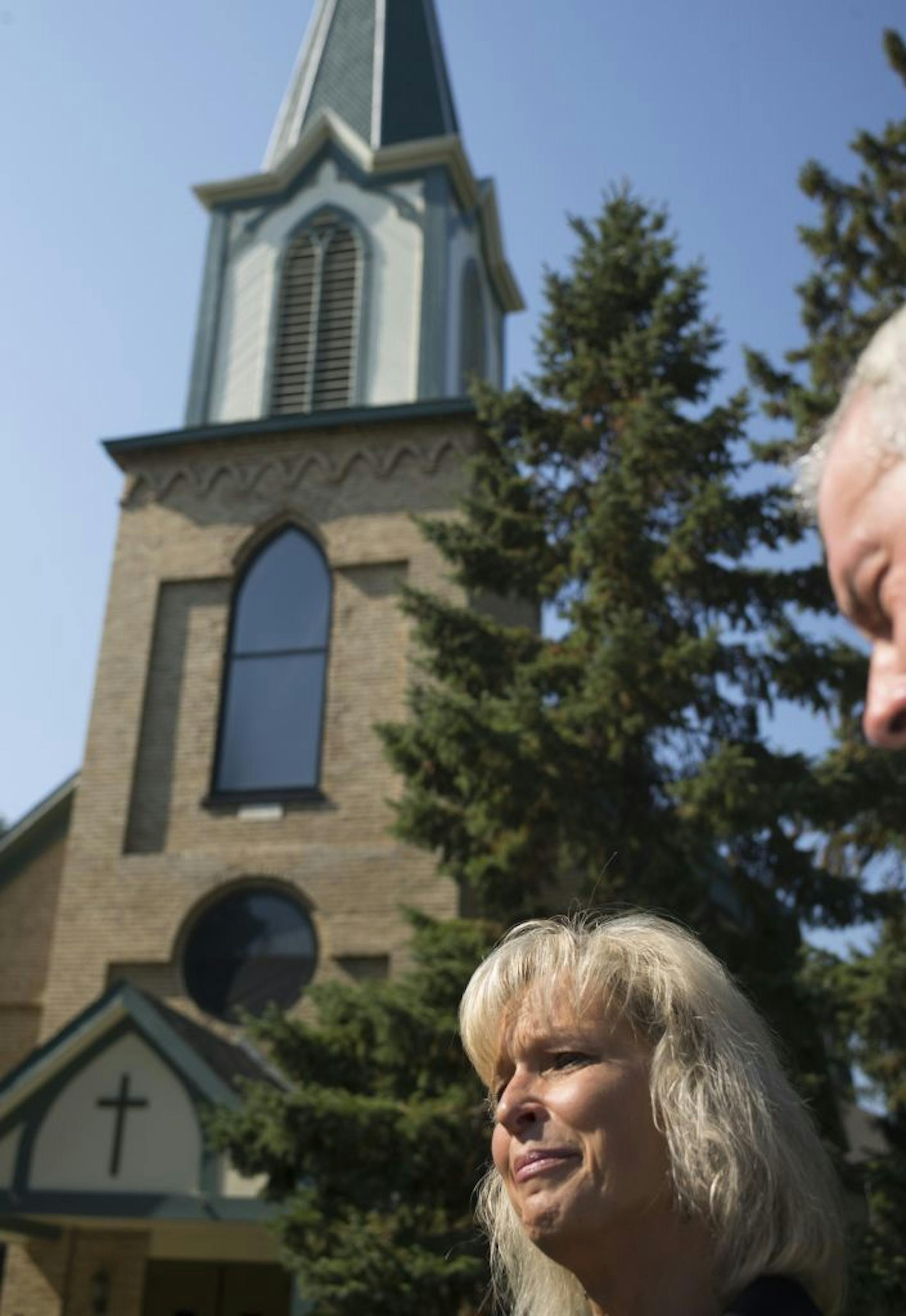 On September 28, 2014, at Victoria Parish Family, "I hope the church can find a way to welcome everyone," said Celeste Brausen who was pained after the service at which Father Bob White addressed the resignation of music director Jamie Moore, who married his gay partner.