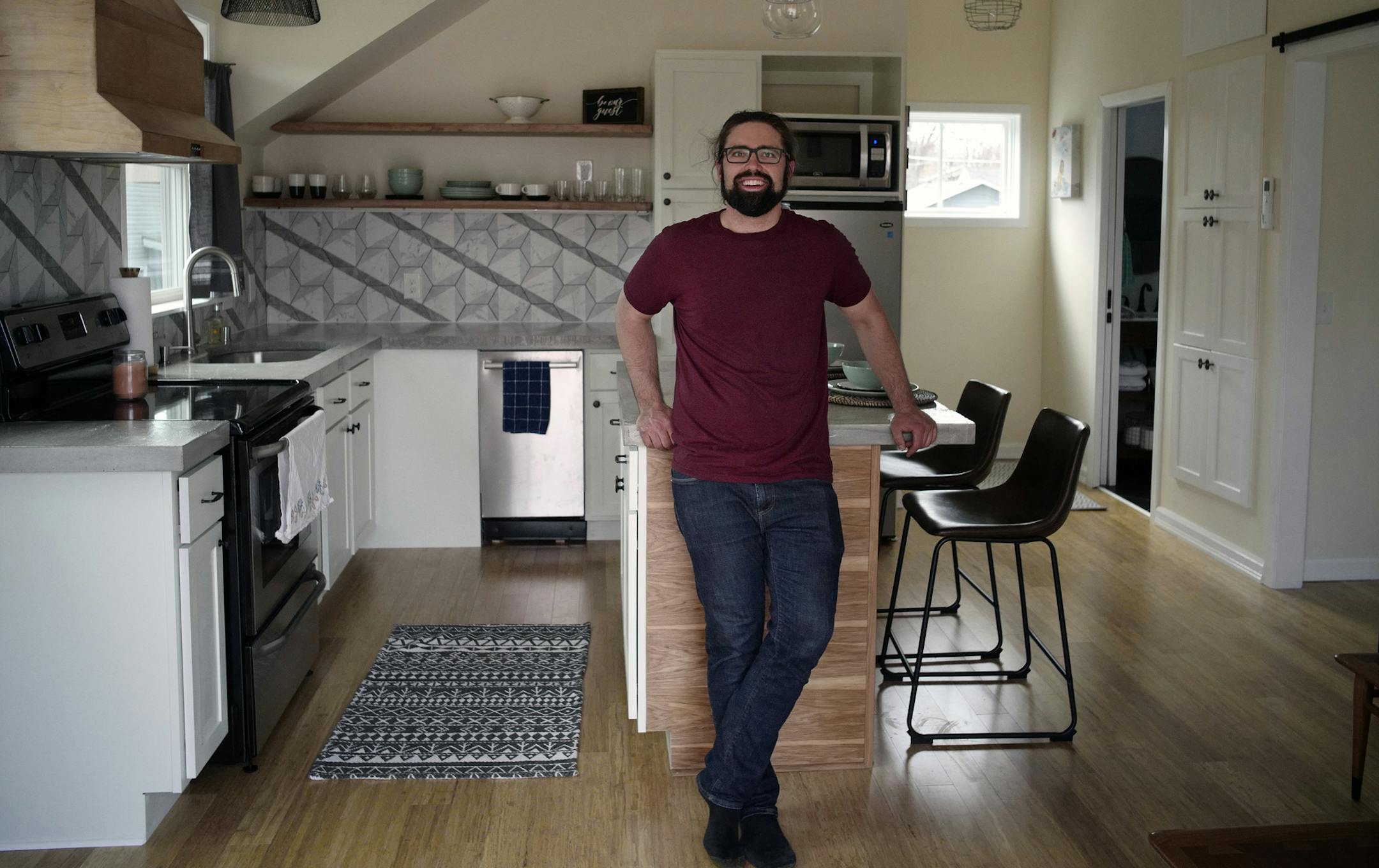 Eric Larsen is one of the homeowners near the Green Line to build small houses, or accessory dwelling units, in their yards to increase the amount of affordable housing. There has hardly been a rush, with just one new unit built. But that could be changing as interest in allowing ADUs in other neighborhoods is picking up.]Richard Tsong-Taatarii&#xef;rtsong-taatarii@startribune.com