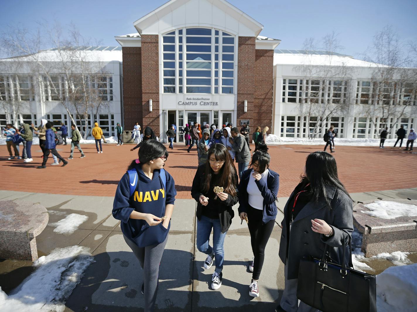 Approximately 65 students from Minneapolis South High School toured the campus of Macalester College in Saint Paul on Tuesday, February 27, 2018, which was the same day it was announced graduation rates in the state hit a record high. ] Shari L. Gross &#xef; shari.gross@startribune.com Minnesota Department of Education is expected to release latest numbers on high school graduation rates throughout the state. The 2017 rates will be calculated differently as a result of some federal Every Student