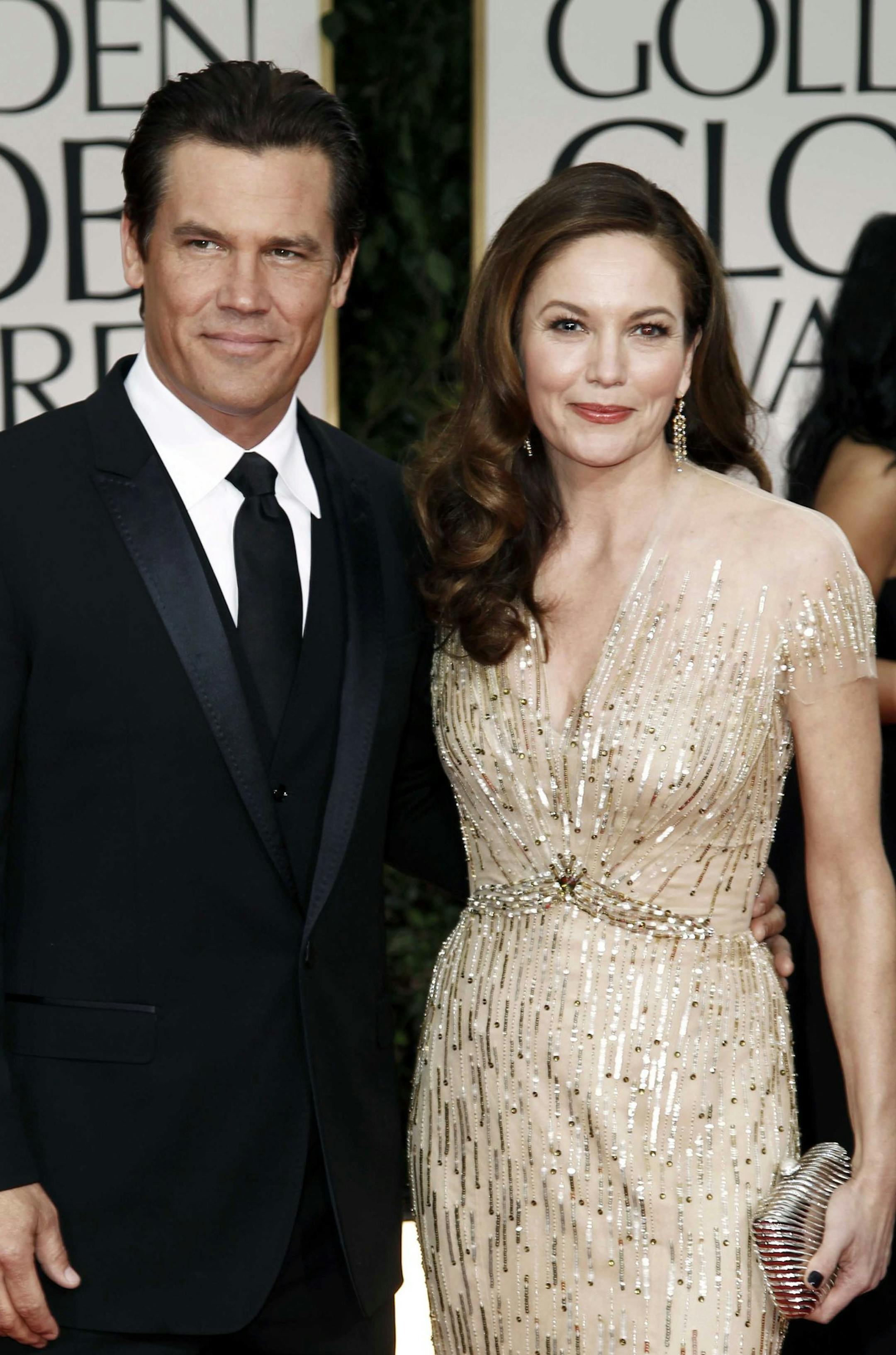 FILE - This Jan. 15, 2012 file photo shows actors Josh Brolin, left, and Diane Lane at the 69th Annual Golden Globe Awards in Los Angeles. Lane and Brolin are divorcing after eight years of marriage. A representative for the couple confirmed the split Thursday, Feb. 21, 2013. Brolin and Lane were married in 2004, the second marriage for both. (AP Photo/Matt Sayles, file)