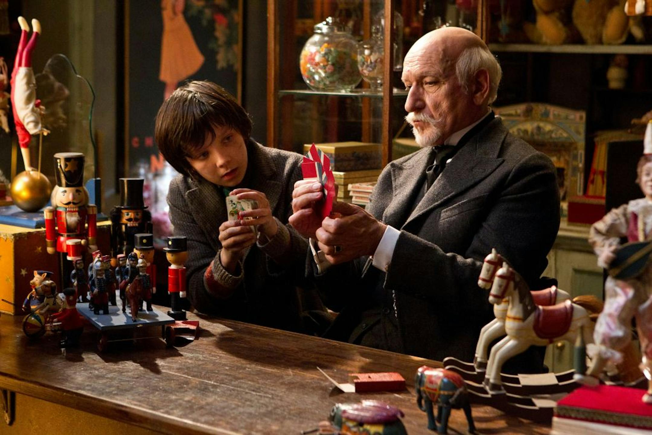 Asa Butterfield, left, and Ben Kingsley star in "Hugo."
