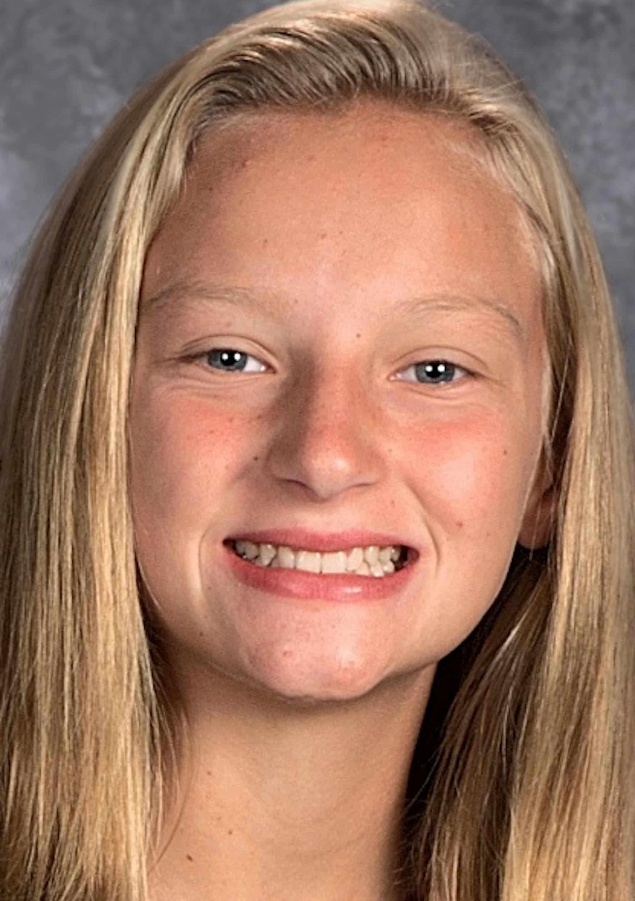 Laura Hauge, St. Croix Lutheran basketball, 7th grade, 2018-19