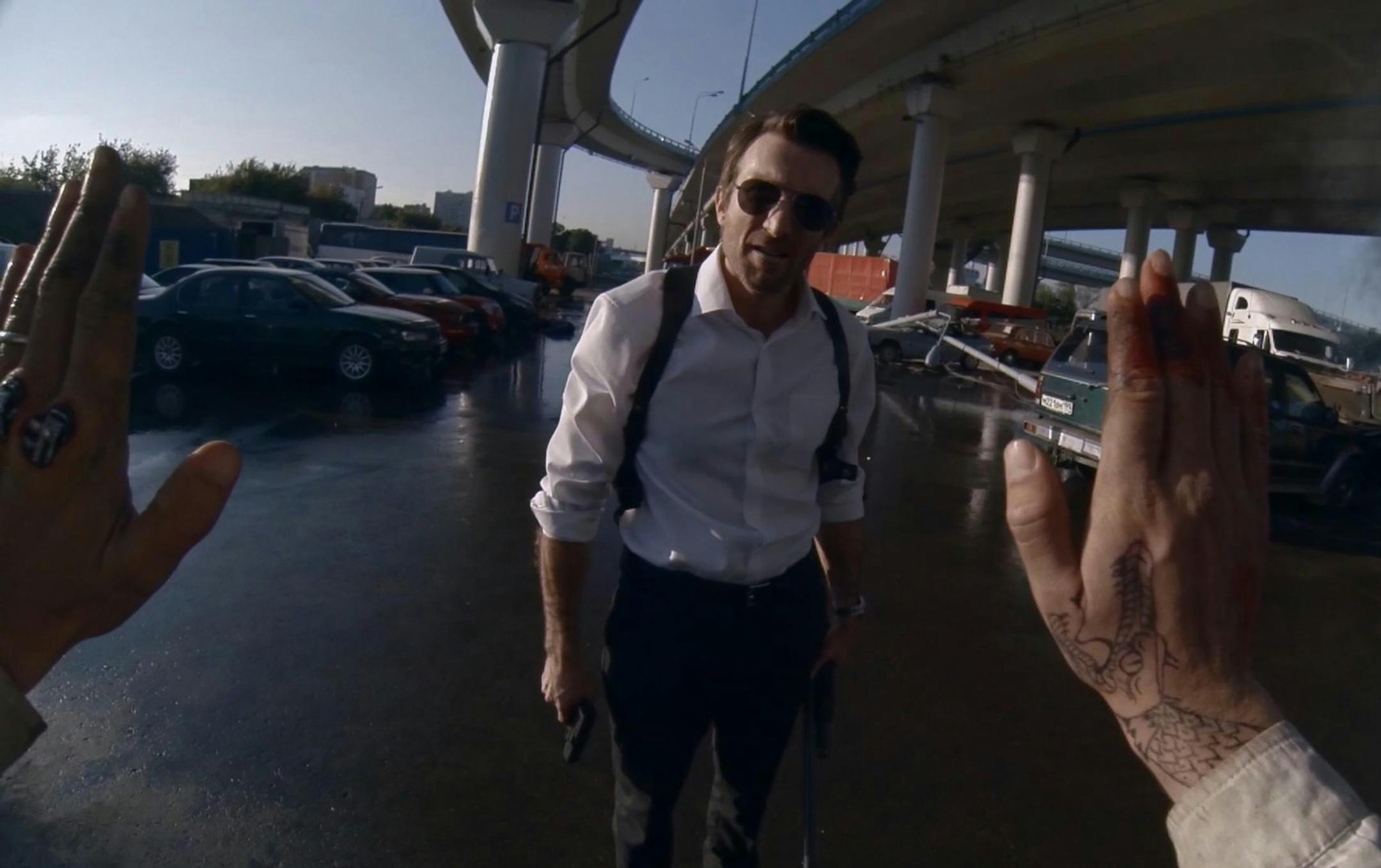 Sharlto Copley in "Hardcore Henry"