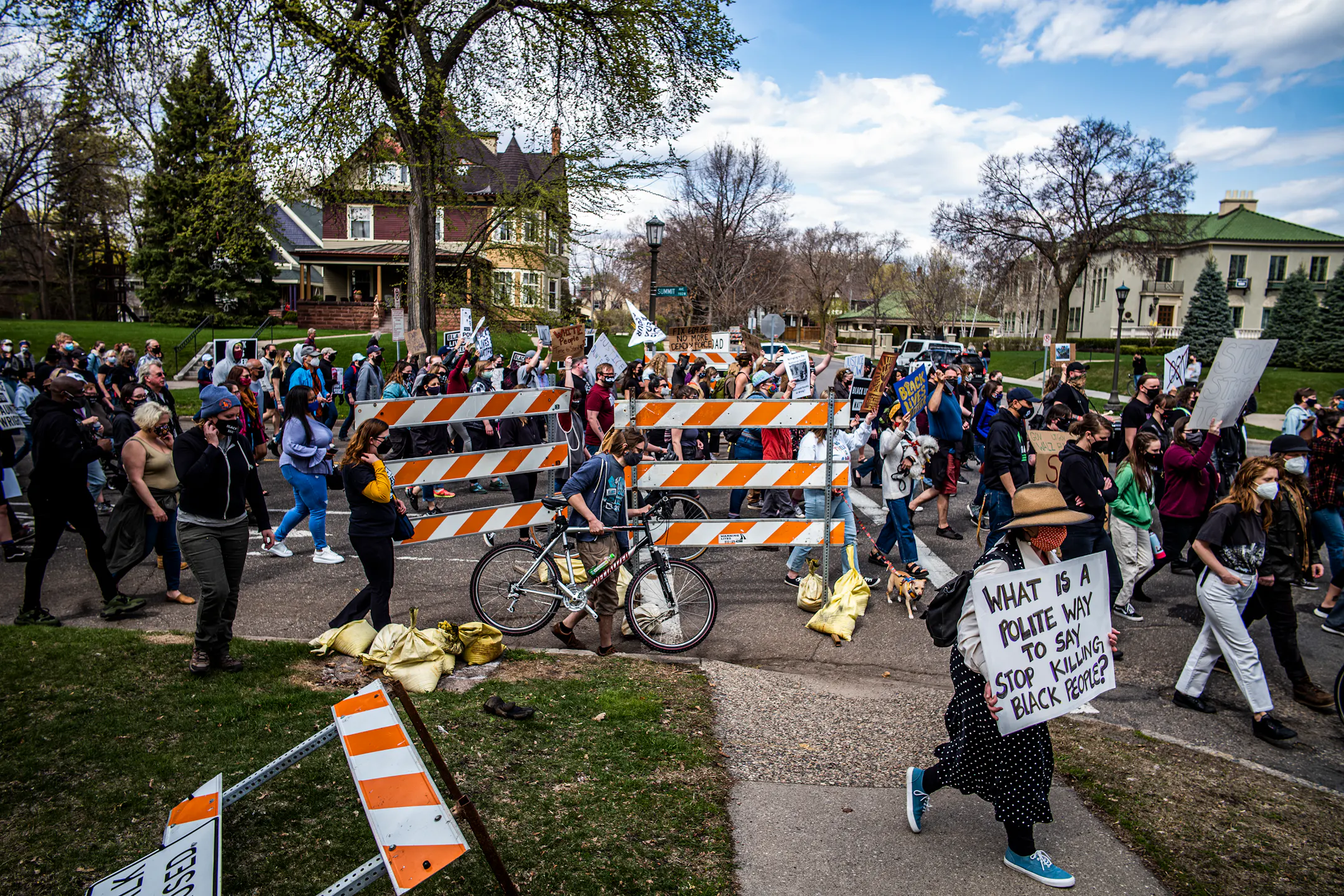 Hundreds of protesters gather for peaceful rally Sunday in St. Paul