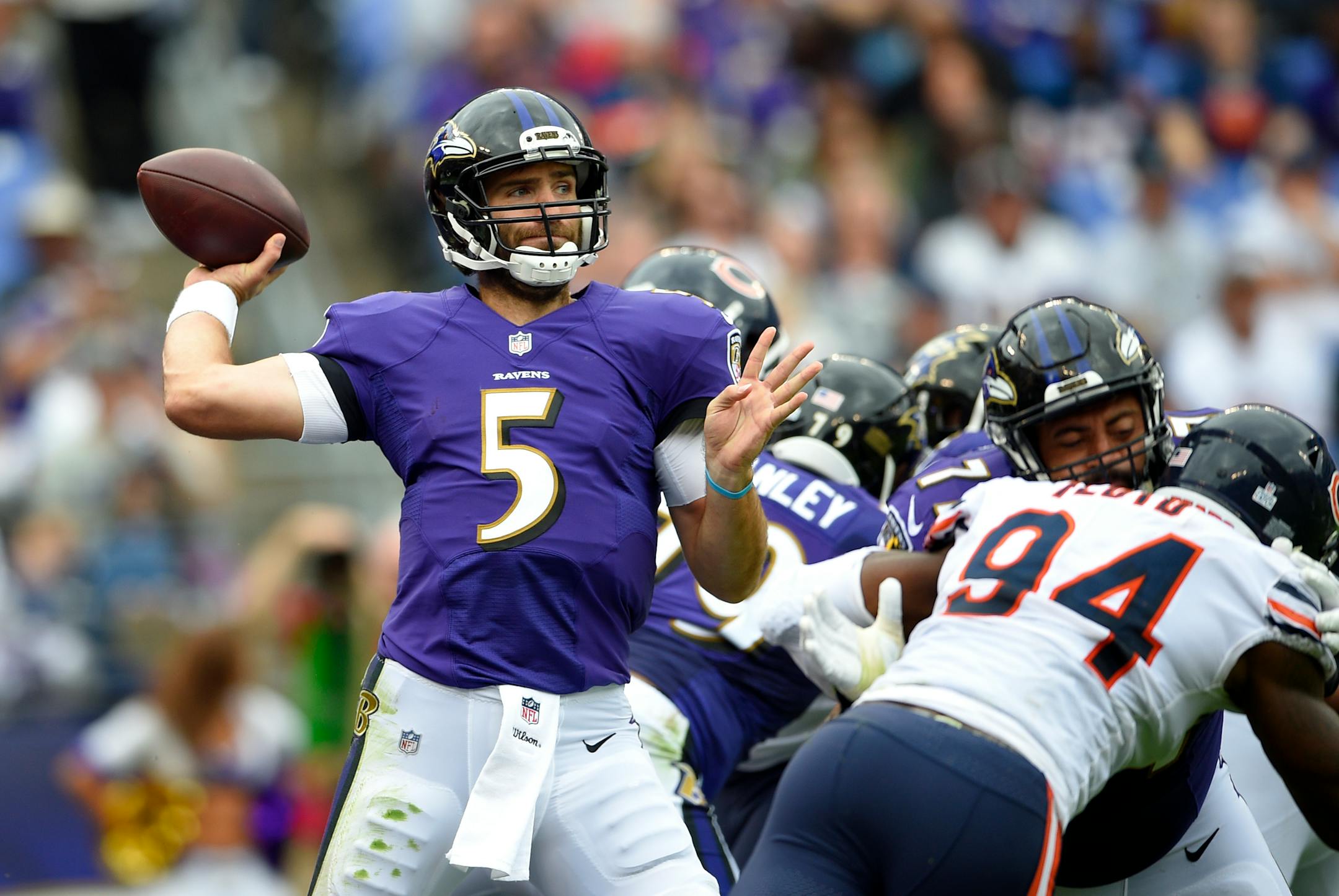 Baltimore Ravens quarterback Joe Flacco