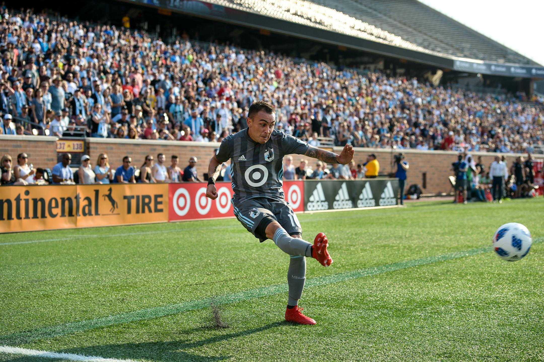 United midfielder Miguel Ibarra, in a file photo from July 4.