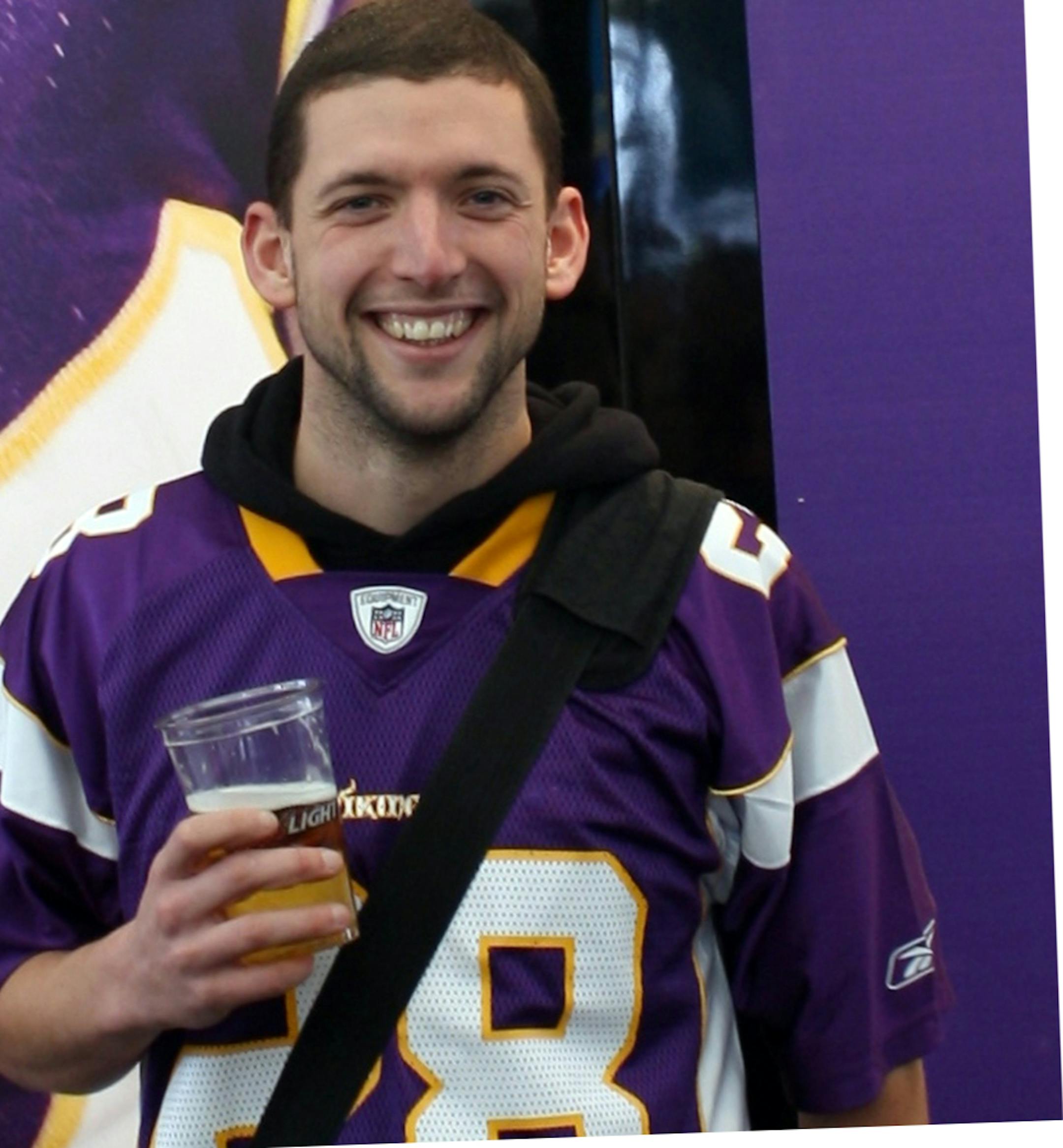 Fans - Londoner Gavin Henderson is a fan of the NFL ‚Äì and the Vikings. He has been to all the International Series games.