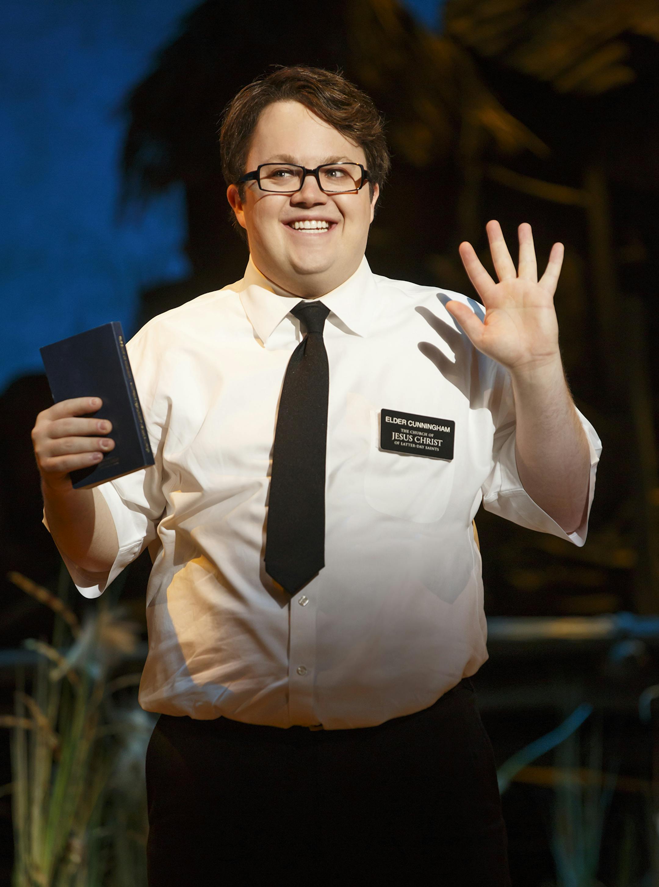 Cody Jamison Strand, The Book of Mormon Second National Tour Photo credit: Joan Marcus, 2014