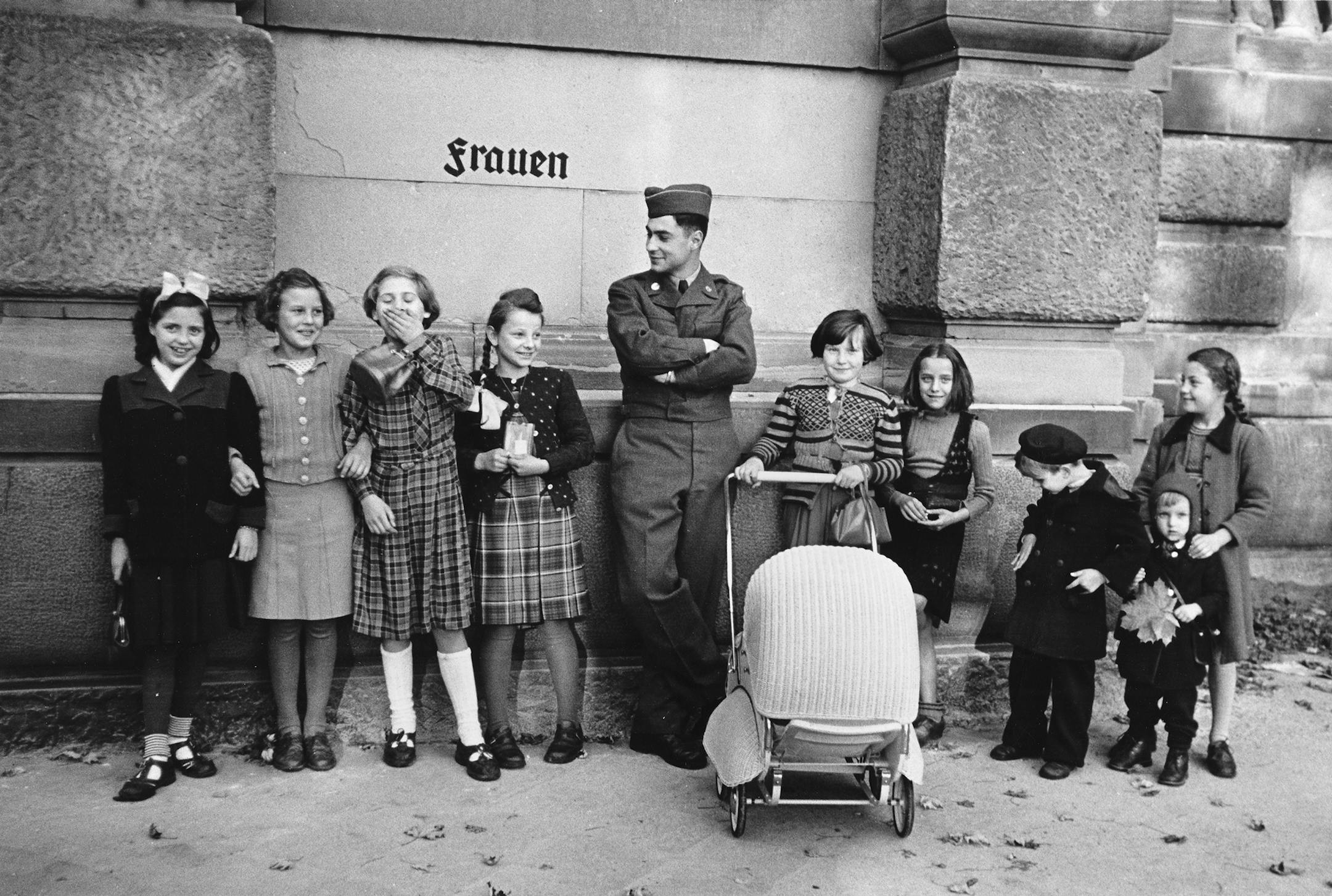 A self-portrait Elliott Erwitt took as a G.I. in Karlsruhe, Germany, in 1951.