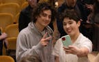 Actor Timothée Chalamet stopped by Hibbing High School during a rehearsal of the drama department's production and spent some time chatting with the 
