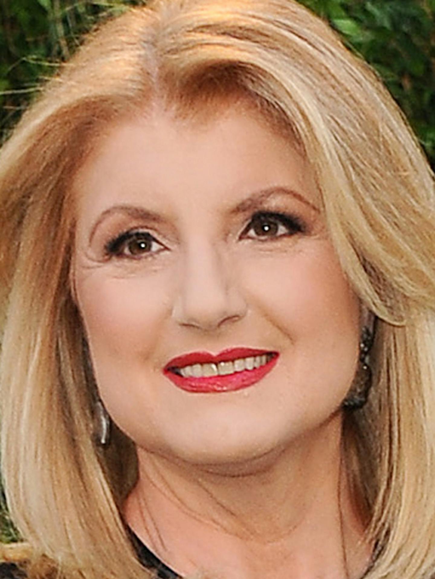 FILE - This Feb. 24, 2013 file photo shows Arianna Huffington arrives at the 2013 Vanity Fair Oscars Viewing and After Partyl in West Hollywood, Calif. Huffington says she is stepping down as editor-in-chief to focus on a health startup, Thursday, Aug. 11, 2016. (Photo by Jordan Strauss/Invision/AP, file)