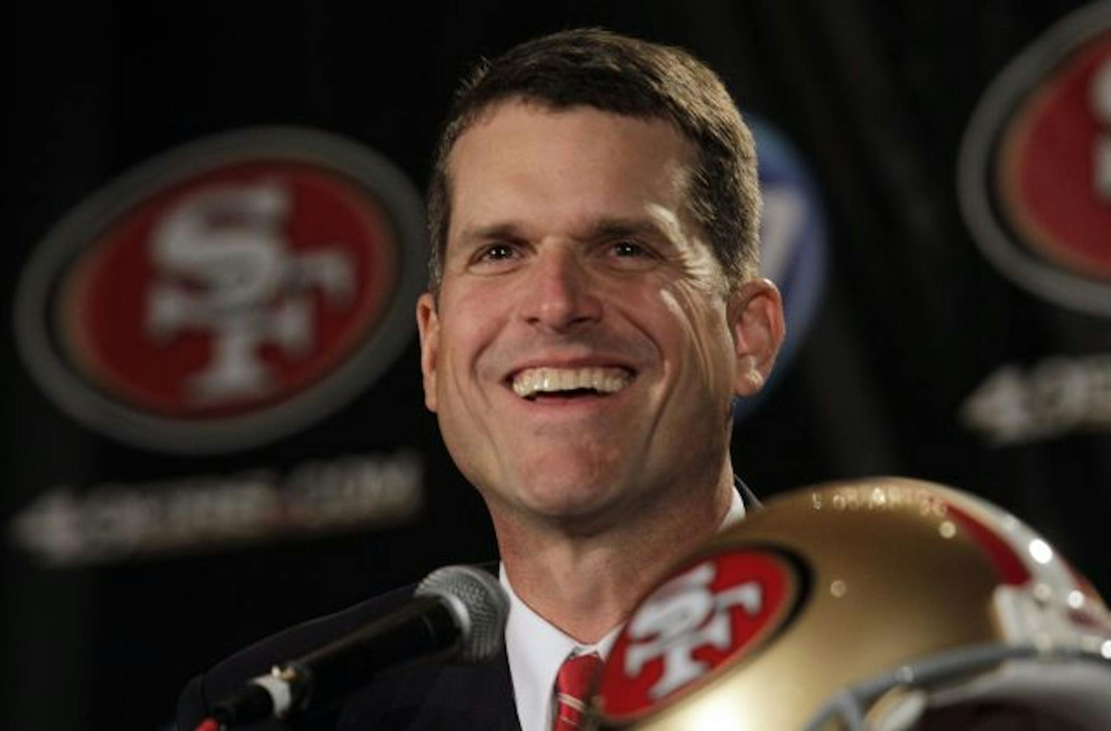 San Francisco 49ers coach Jim Harbaugh