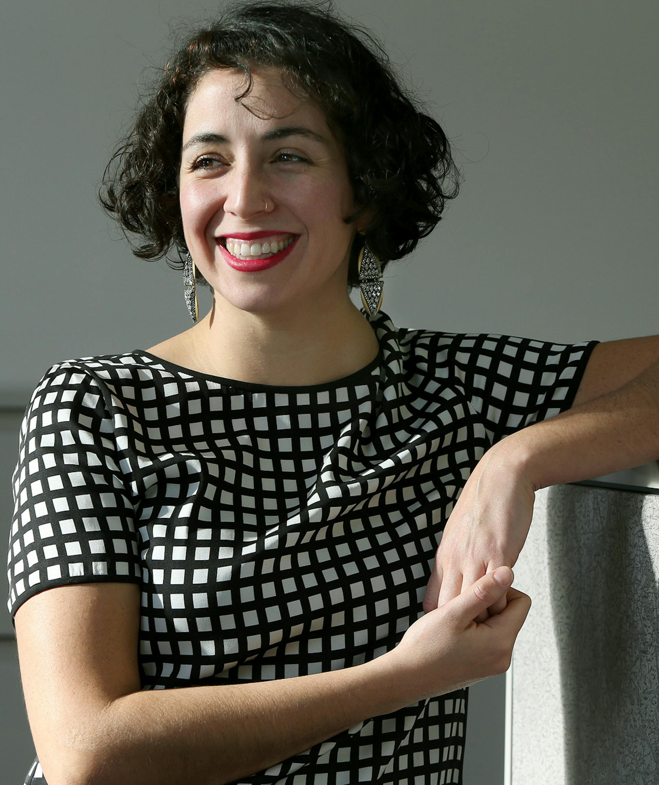 Alondra Cano is one of the seven new Minneapolis council members. Here, Cano took a break from training sessions for photos, Wednesday, December 18, 2013 in downtown Minneapolis, MN. (ELIZABETH FLORES/STAR TRIBUNE) ELIZABETH FLORES • eflores@startribune.com