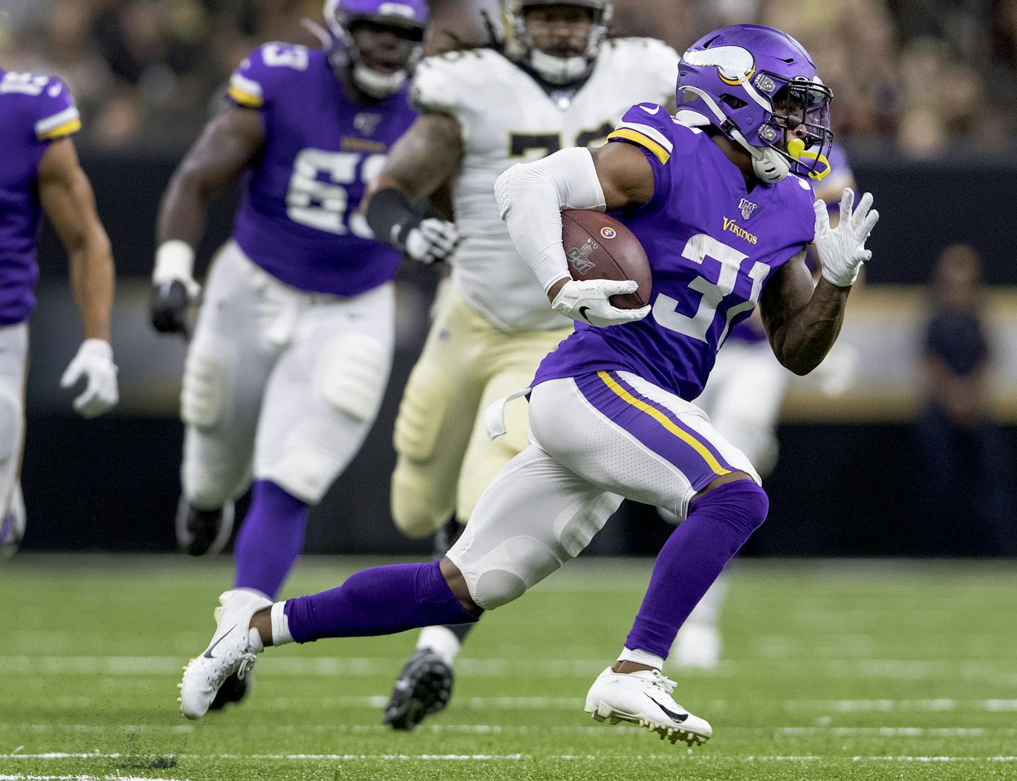 Minnesota Vikings' Ameer Abdullah (31). ] CARLOS GONZALEZ &#x2022; cgonzalez@startribune.com &#x2013; New Orleans, LA &#x2013; August 9, 2019, Mercedes-Benz Superdome, NFL Preseason, Minnesota Vikings vs. New Orleans Saints