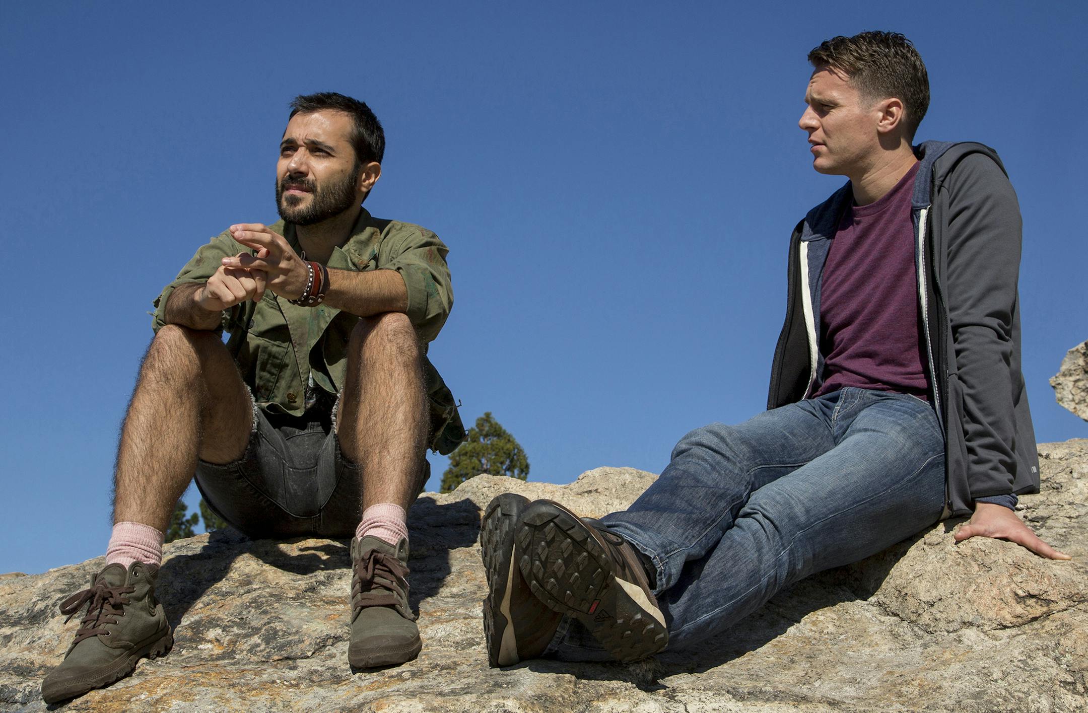 Frankie J. Alvarez, left, and Jonathan Groff in "Looking: The Movie." photo: Melissa Moseley/HBO