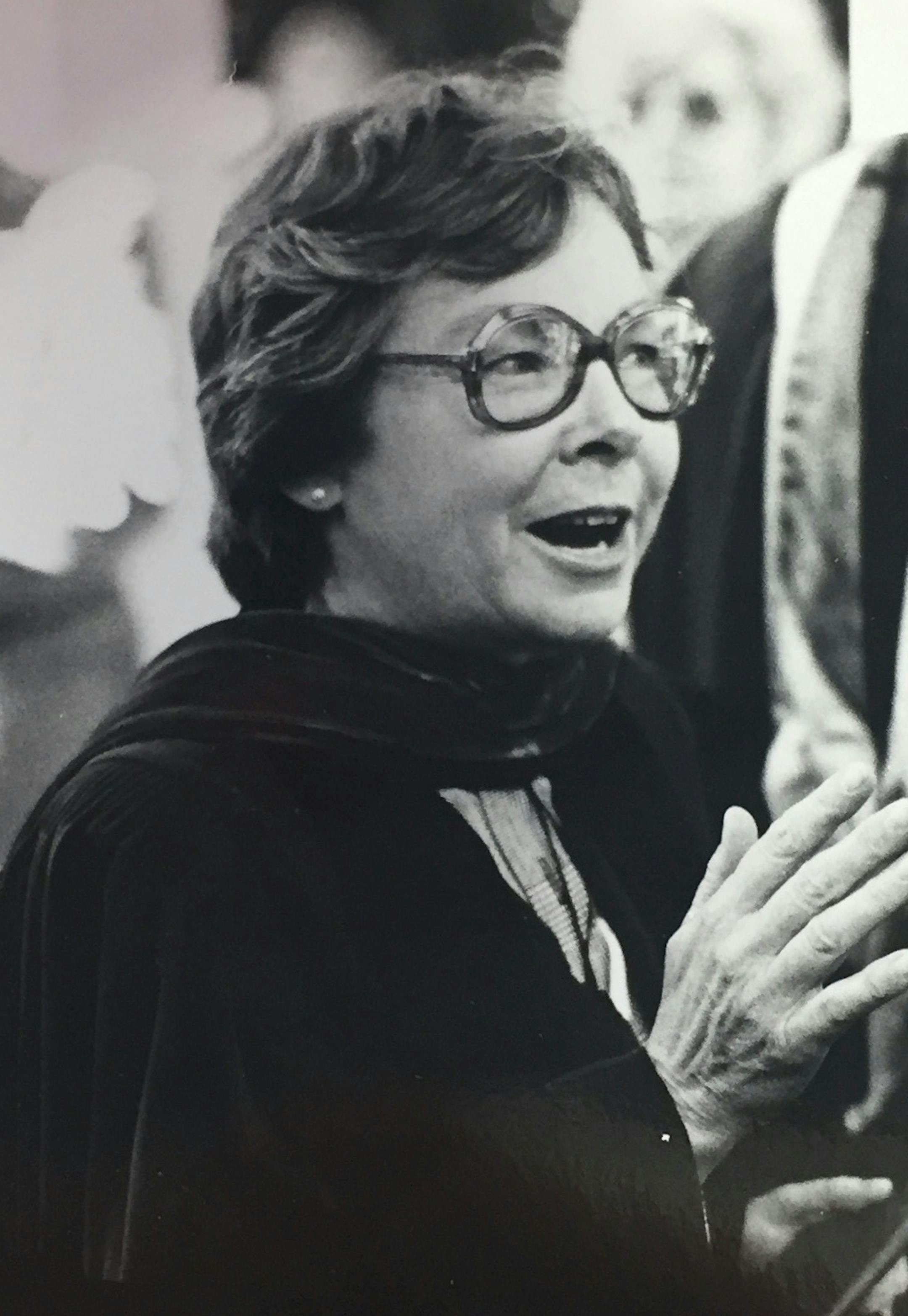 This image provided by Johns Hopkins University shows Willie Lee Rose. Rose, a groundbreaking scholar on slavery and Reconstruction has died at age 91. She died in her sleep June 20, 2018, at a Baltimore retirement community, Johns Hopkins University told The Associated Press on Thursday, June 28. (Johns Hopkins University via AP)