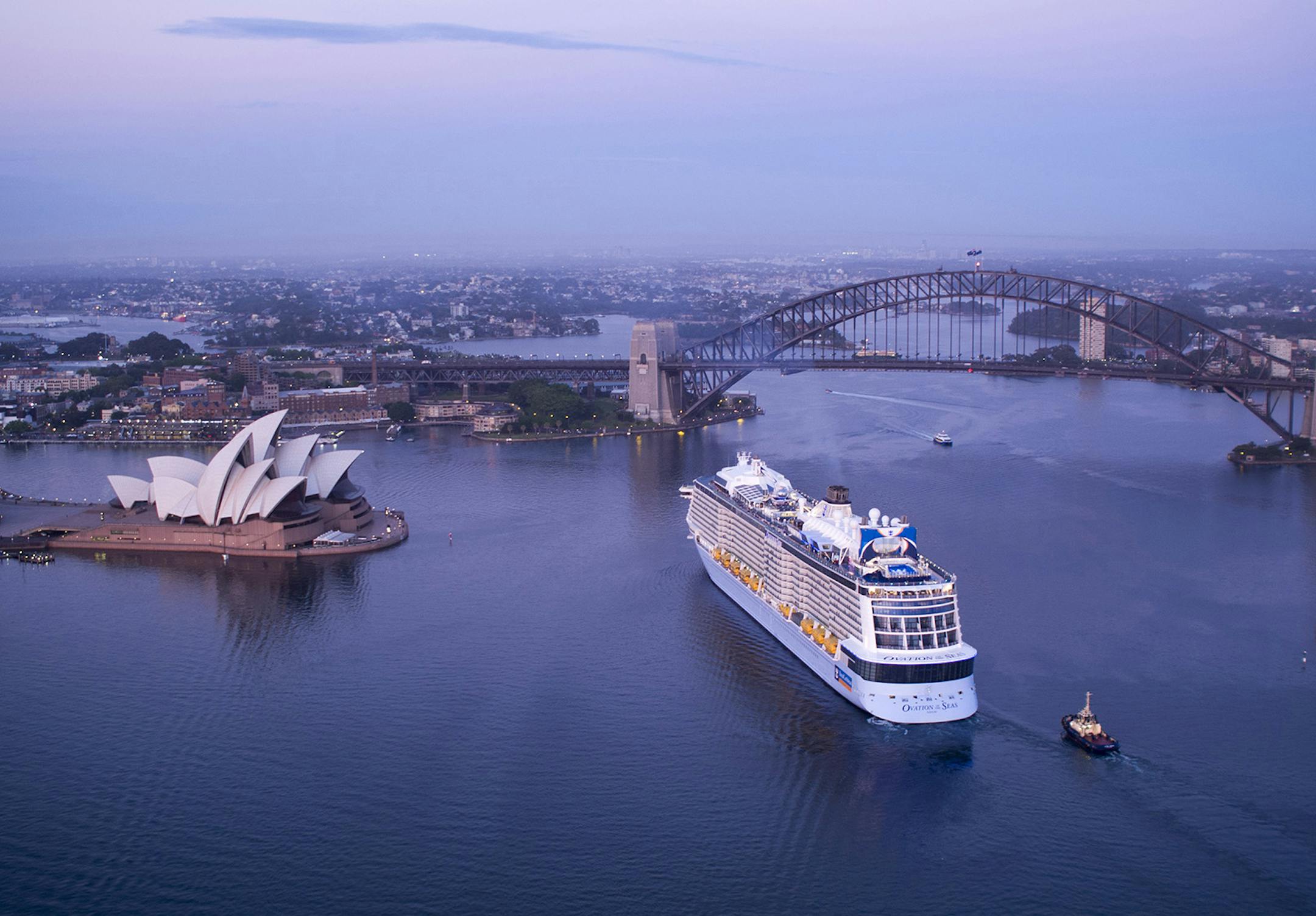 In April, Royal Caribbean's Ovation of the Seas is to depart Sydney, Australia, for Hawaii. (Royal Caribbean International/TNS) ORG XMIT: 1550170