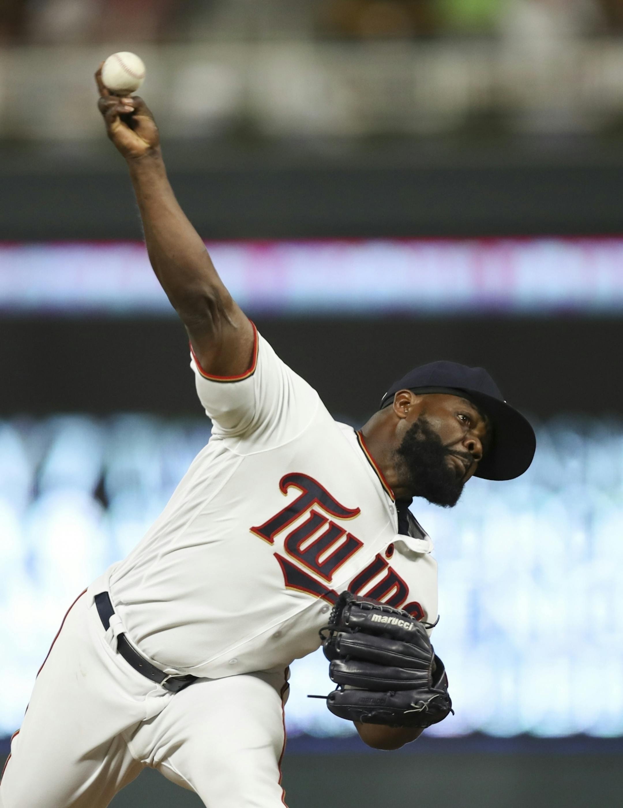 Twins closer Fernando Rodney earned his 18th save with a two strikeout effort in the ninth inning.